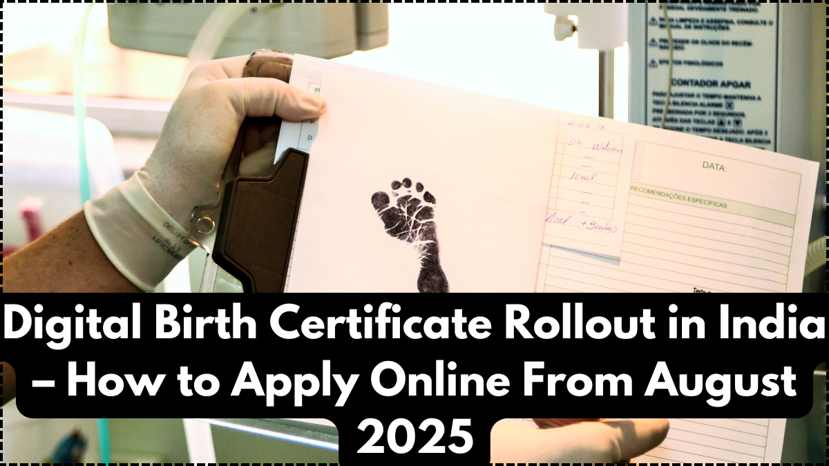 Digital Birth Certificate Rollout in India – How to Apply Online From August 2025