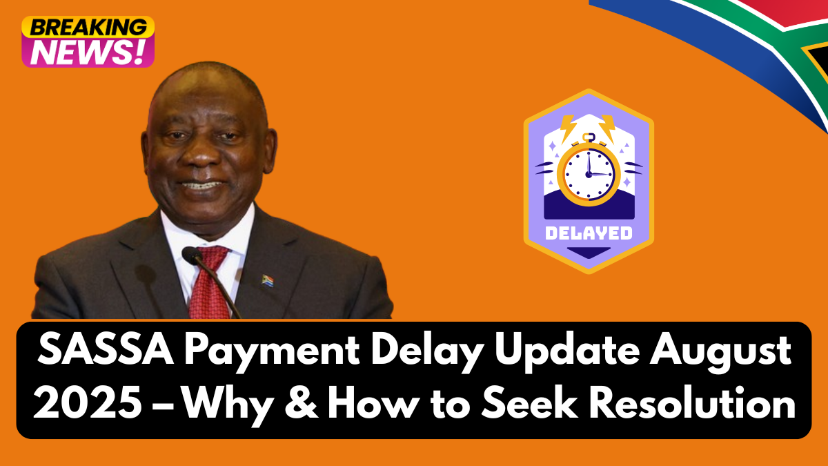 SASSA Payment Delay Update August 2025 – Why & How to Seek Resolution