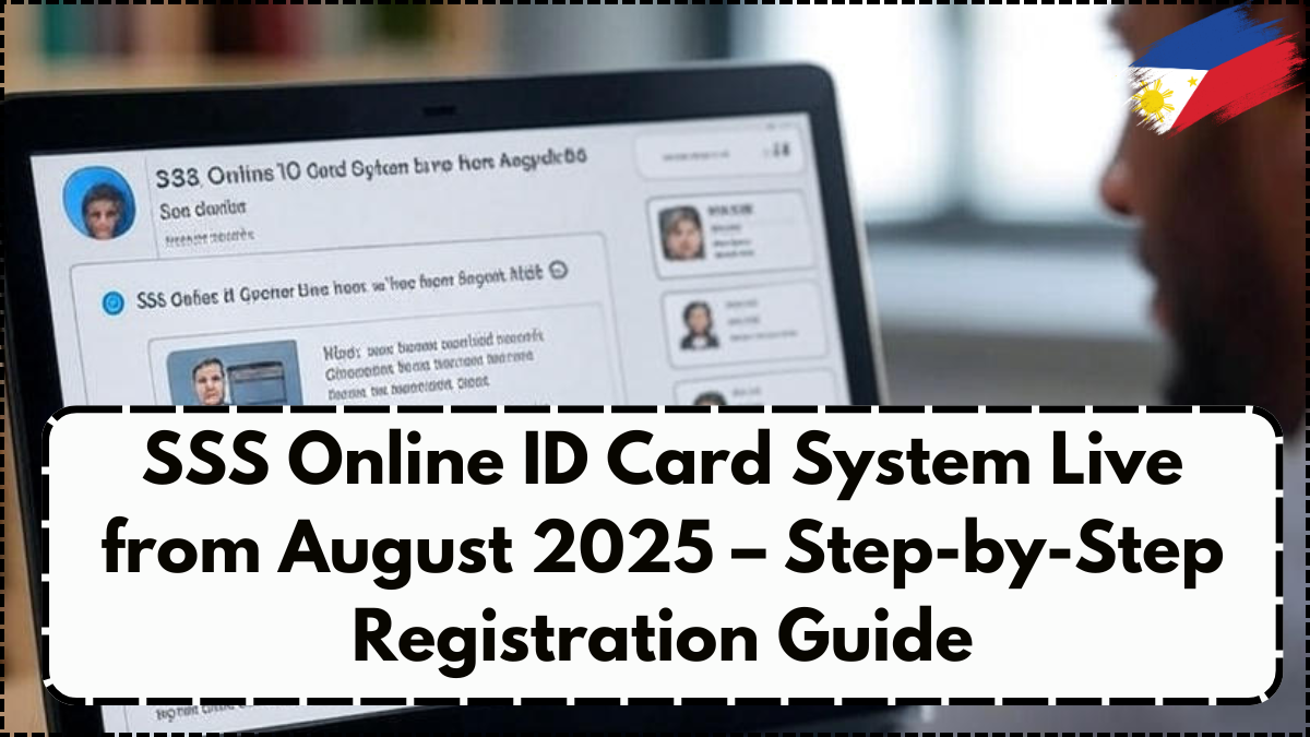 SSS Online ID Card System Live from August 2025 – Step-by-Step Registration Guide