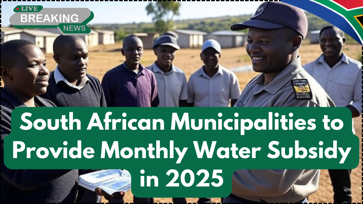 South African Municipalities to Provide Monthly Water Subsidy in 2025