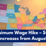 USA Minimum Wage Hike – State-by-State Increases from August 2025