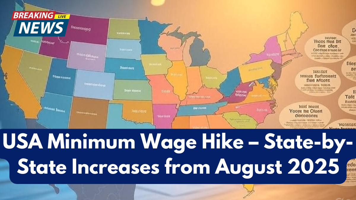 USA Minimum Wage Hike – State-by-State Increases from August 2025