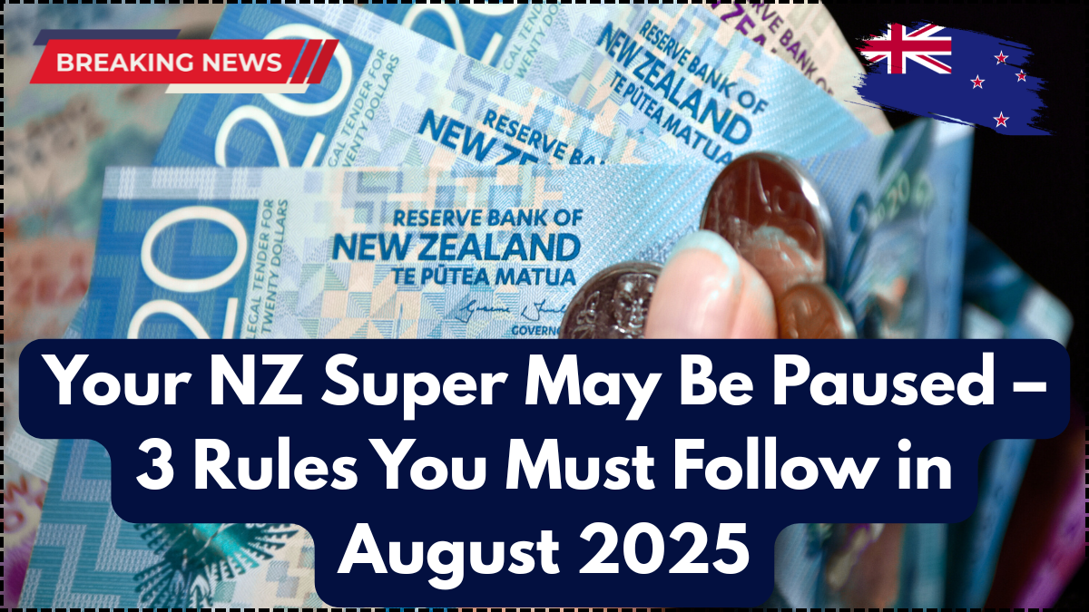 Your NZ Super May Be Paused – 3 Rules You Must Follow in August 2025