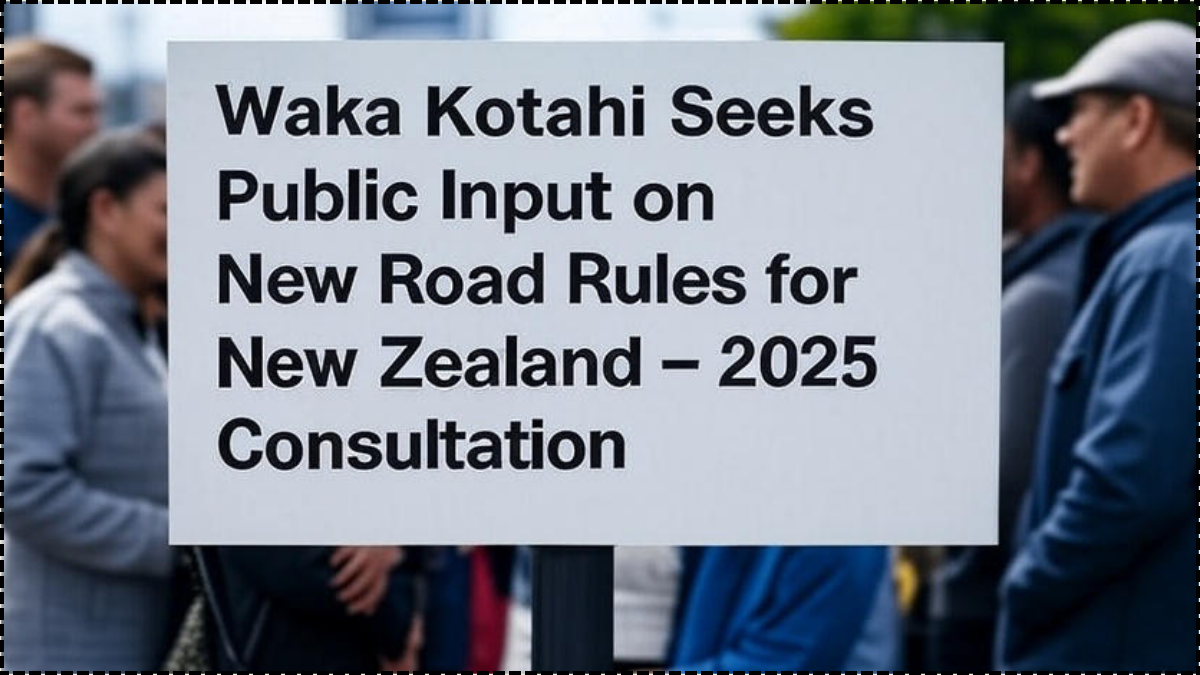 Waka Kotahi Seeks Public Input on New Road Rules for New Zealand – 2025 Consultation