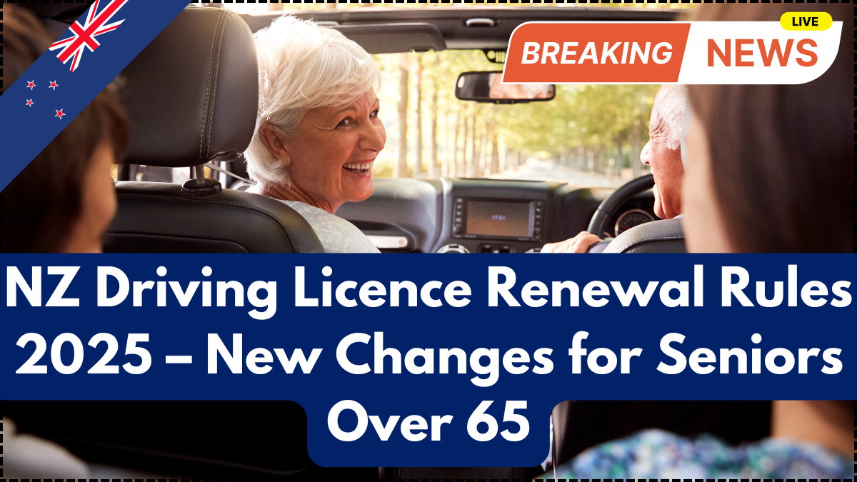 NZ Driving Licence Renewal Rules 2025 – New Changes for Seniors Over 65