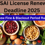 FSSAI License Renewal Deadline 2025 – New Fine & Blackout Period Rules