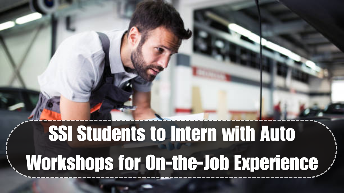 SSI Students to Intern with Auto Workshops for On-the-Job Experience