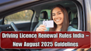 Driving Licence Renewal Rules India – New August 2025 Guidelines