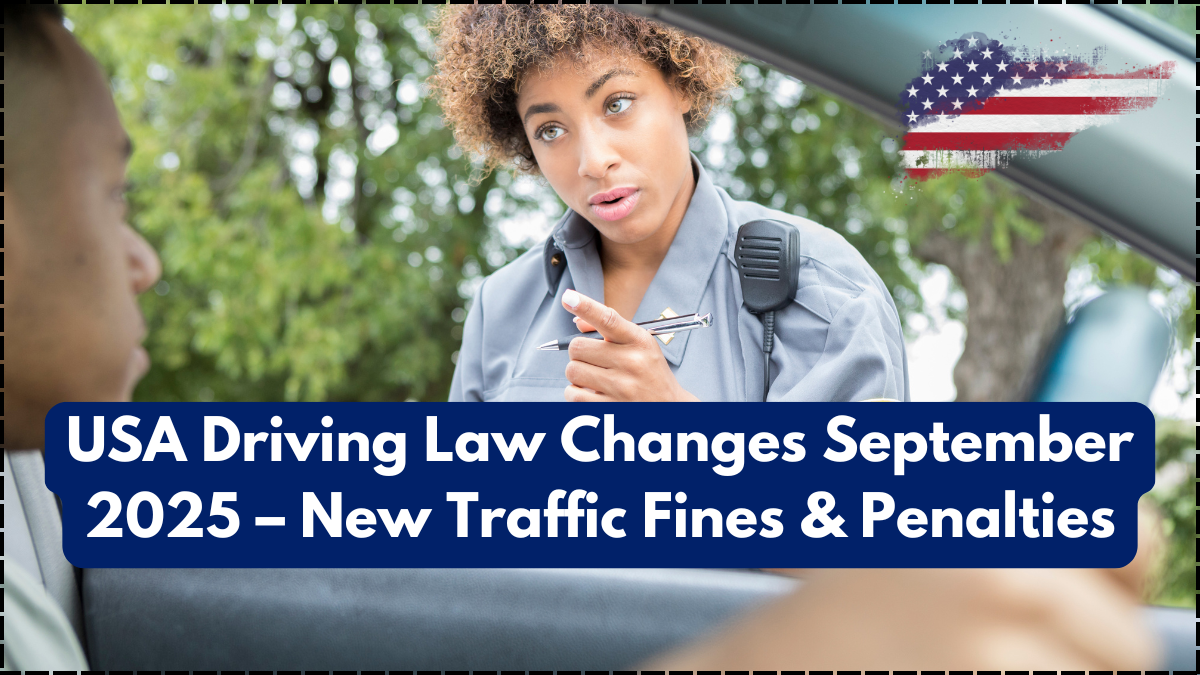 USA Driving Law Changes September 2025 – New Traffic Fines & Penalties