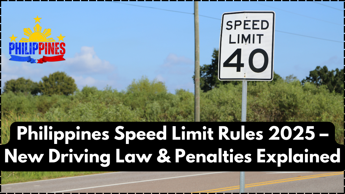 Philippines Speed Limit Rules 2025 – New Driving Law & Penalties Explained