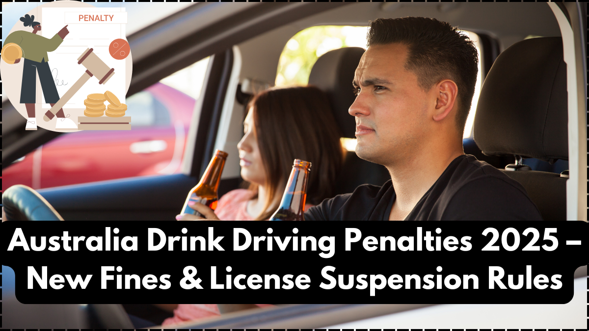 Australia Drink Driving Penalties 2025 – New Fines & License Suspension Rules